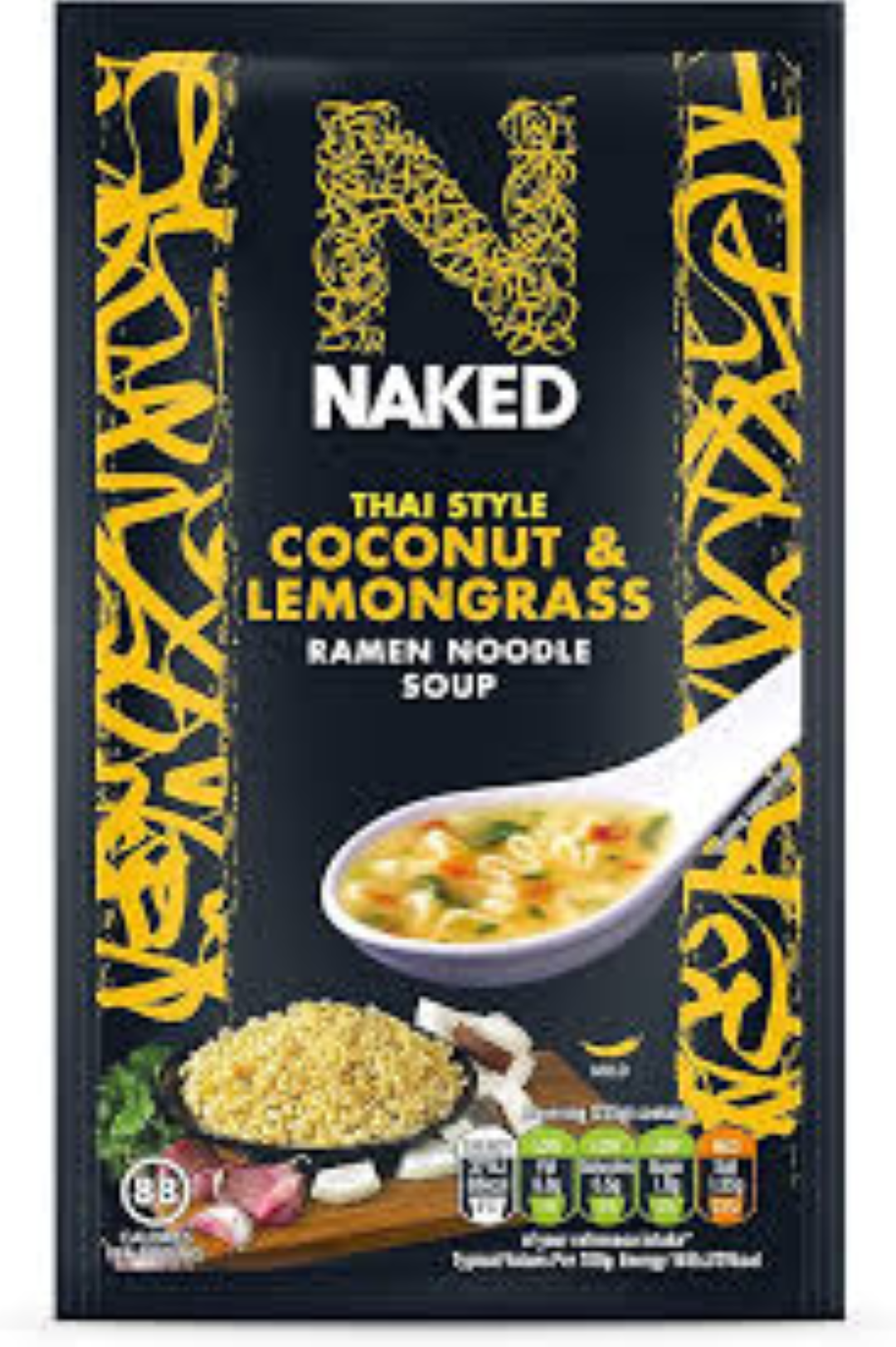 NAKED THAI STYLE COCONUT & LEMONGRASS RAMEN NOODLE SOUP 25G